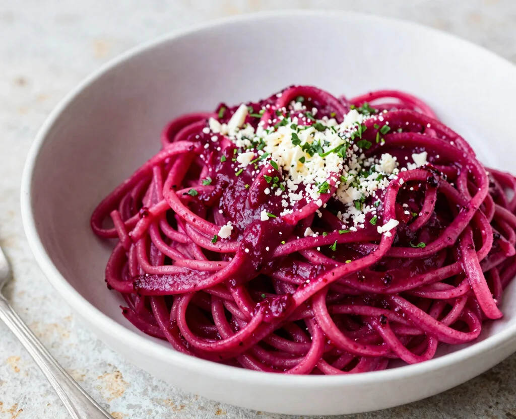 18 Easy Pasta Recipes Vegetarian – Comfort in a Bowl - 15. Beetroot Pasta 1