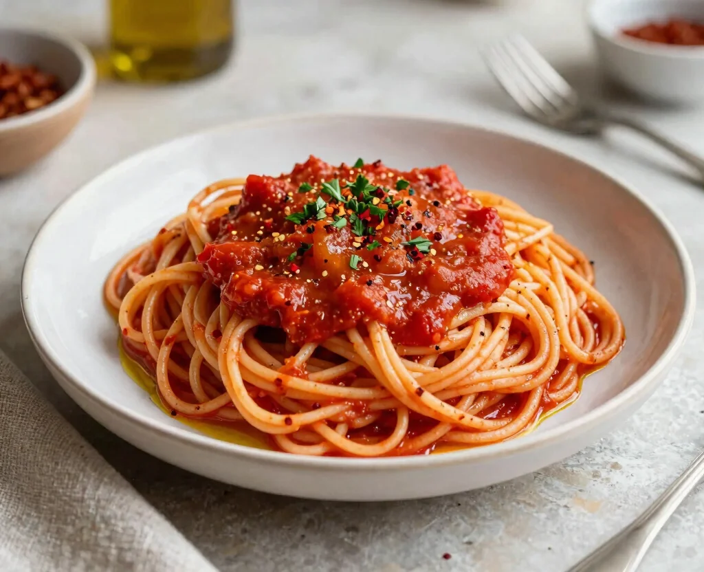 18 Easy Pasta Recipes Vegetarian – Comfort in a Bowl - 7. Spicy Arrabbiata Pasta 1