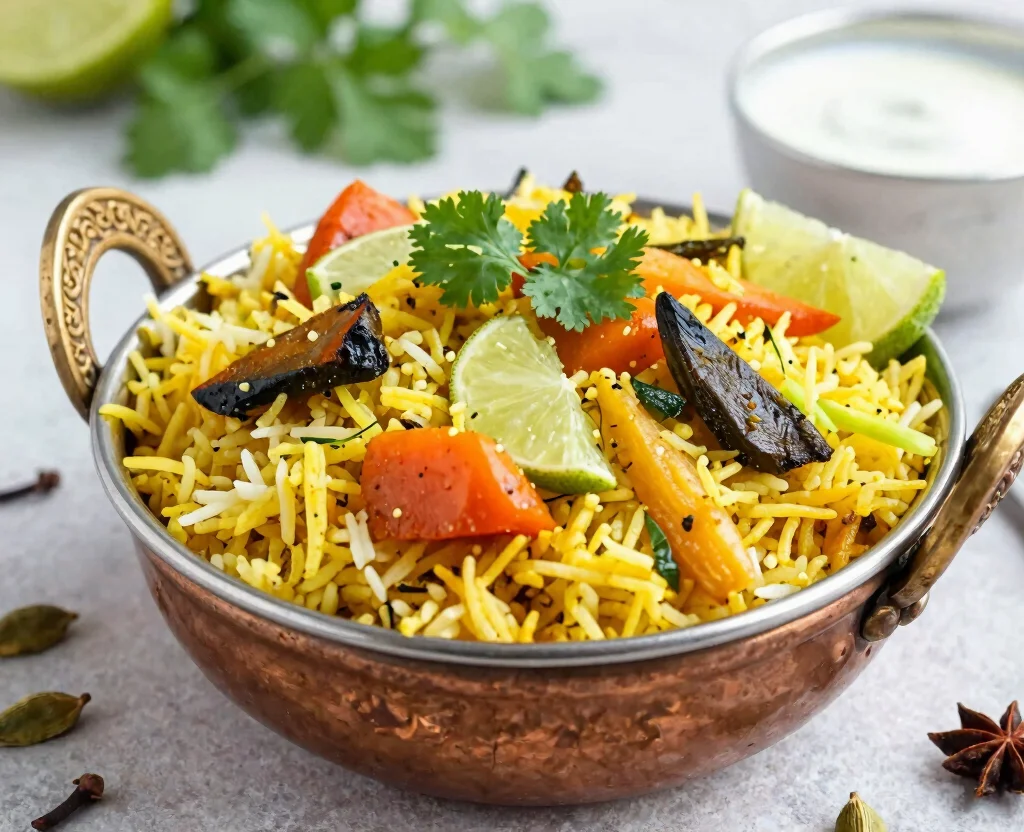 18 One Pot Indian Recipes Vegetarian – Simple & Flavorful - 1. Vegetable Biryani 1