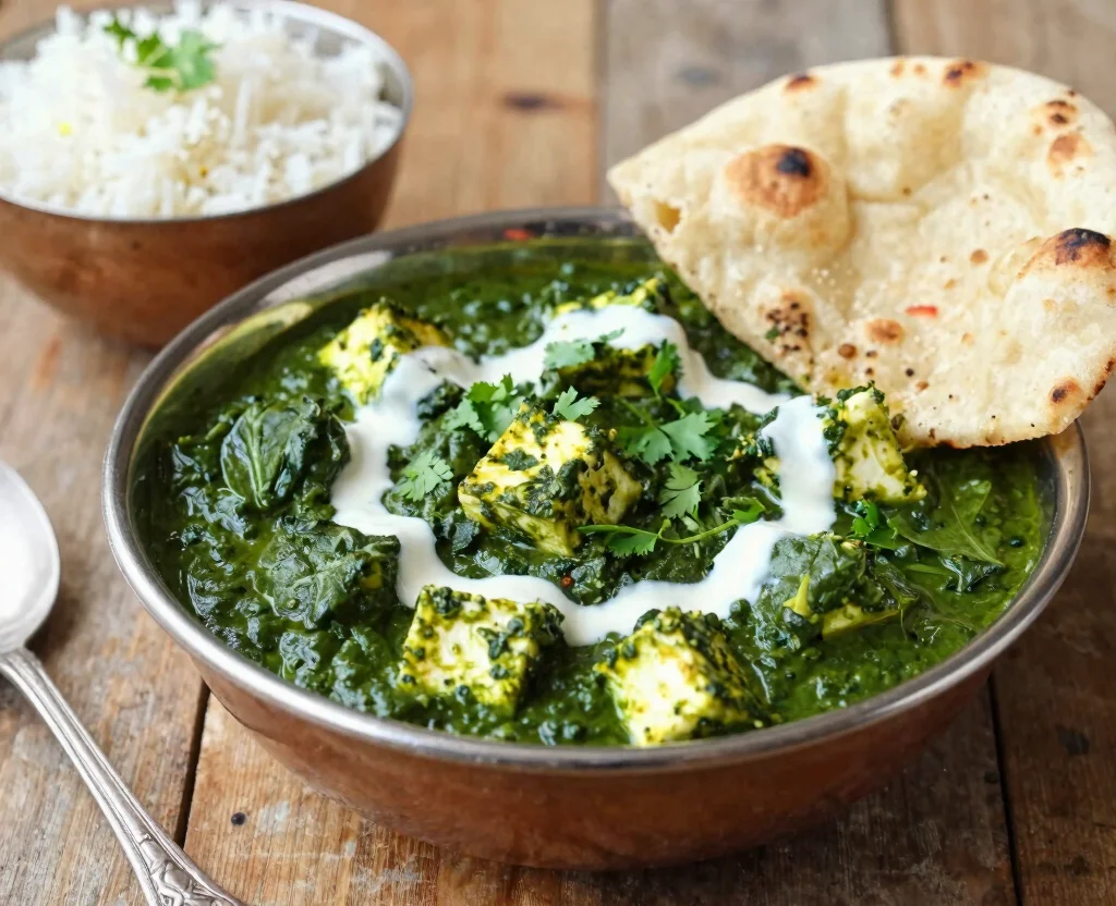 18 One Pot Indian Recipes Vegetarian – Simple & Flavorful - 14. Palak Paneer 1