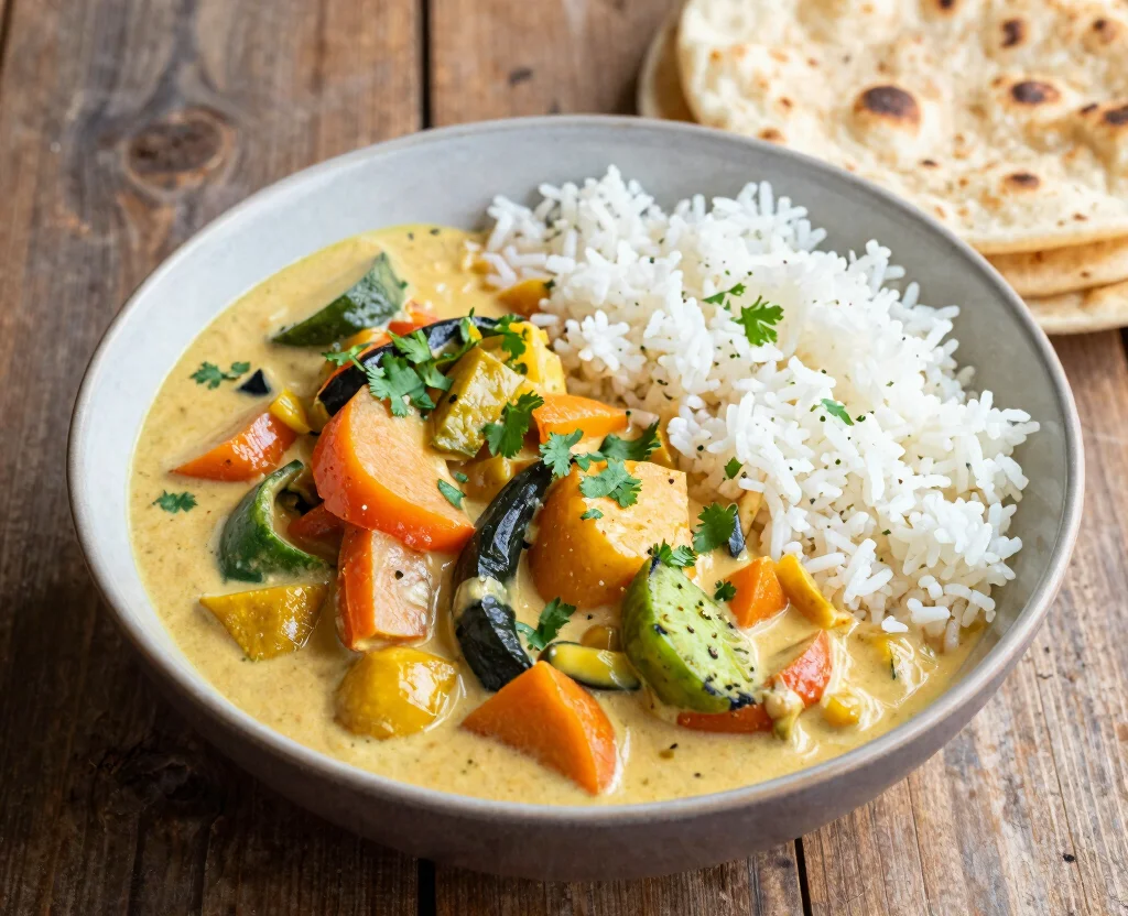 18 One Pot Indian Recipes Vegetarian – Simple & Flavorful - 15. Vegetable Korma 1