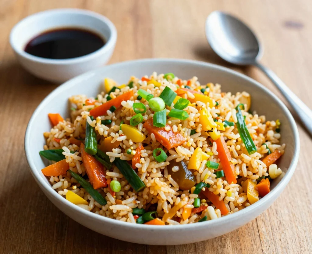 18 One Pot Indian Recipes Vegetarian – Simple & Flavorful - 18. Vegetable Fried Rice 1