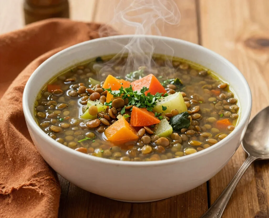 18 One Pot Indian Recipes Vegetarian – Simple & Flavorful - 5. Lentil and Vegetable Soup 1