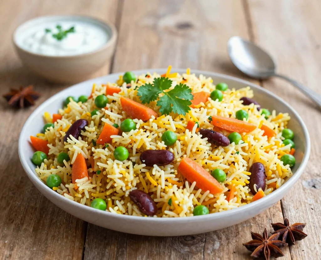 18 One Pot Indian Recipes Vegetarian – Simple & Flavorful - 8. Vegetable Pulao 1