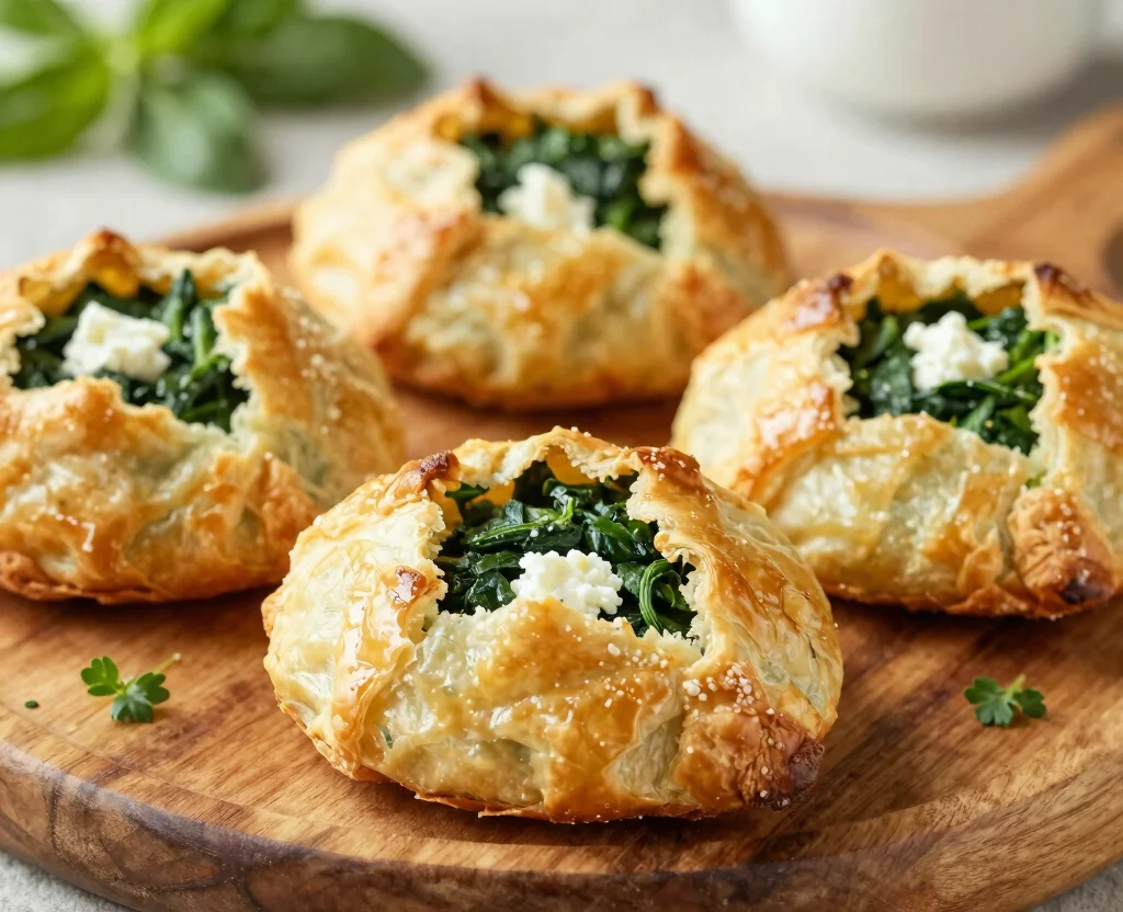18 Puff Pastry Recipes Savory Vegetarian – Flaky & Flavorful - 1. Spinach and Feta Puffs 1