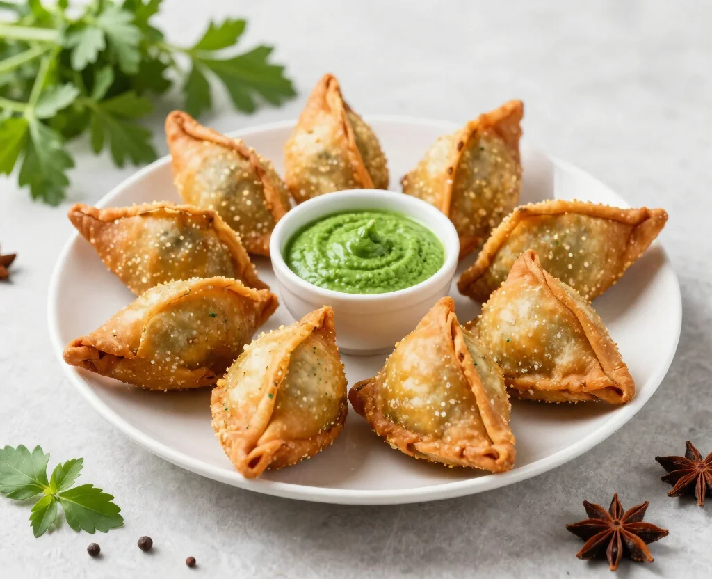 18 Puff Pastry Recipes Savory Vegetarian – Flaky & Flavorful - 4. Spicy Vegetable Samosas 1