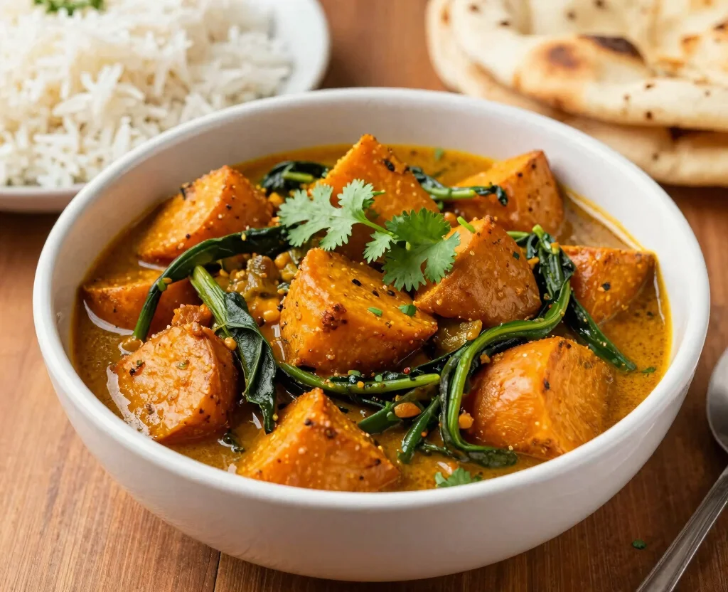 18 Quick and Easy Dinner Recipes Vegetarian Indian – Weeknight Friendly - 16. Sweet Potato and Spinach Curry 1