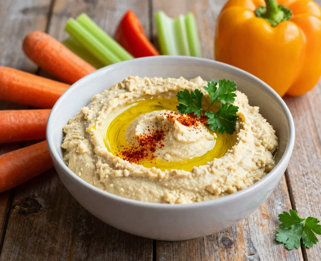 18 Vegetarian Appetizers for Party – Crowd-Pleasing - 1. Classic Hummus 1
