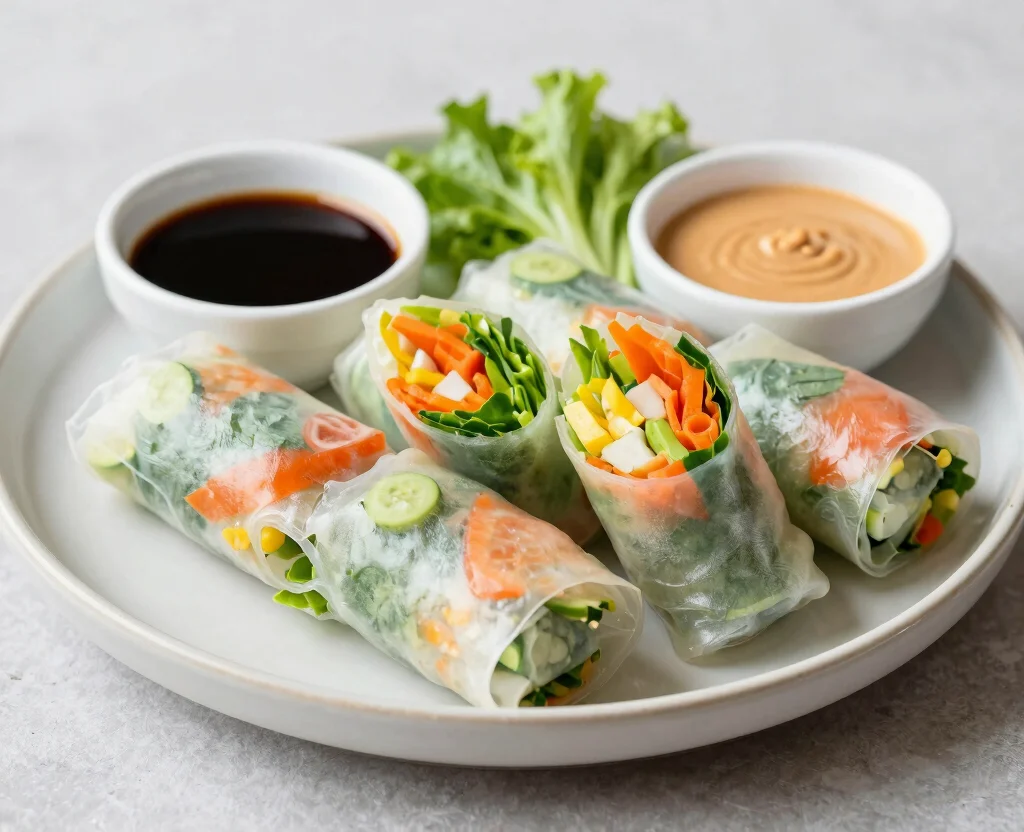 18 Vegetarian Appetizers for Party – Crowd-Pleasing - 11. Vegetable Spring Rolls 1