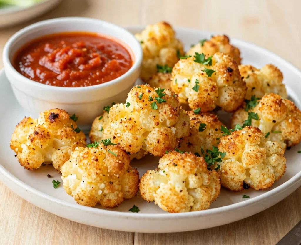 18 Vegetarian Appetizers for Party – Crowd-Pleasing - 16. Cheesy Cauliflower Bites 1