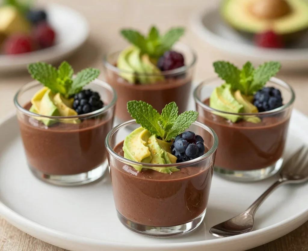 18 Vegetarian Appetizers for Party – Crowd-Pleasing - 18. Chocolate Avocado Mousse 1