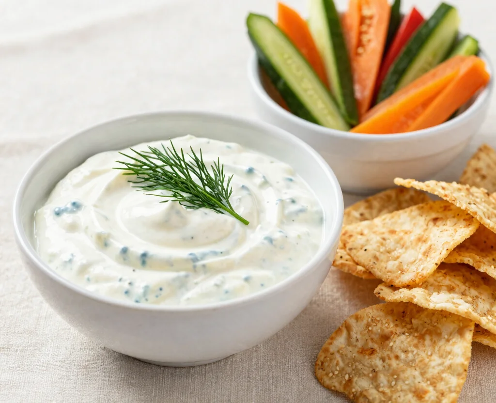 18 Vegetarian Appetizers for Party – Crowd-Pleasing - 6. Greek Tzatziki Sauce 1