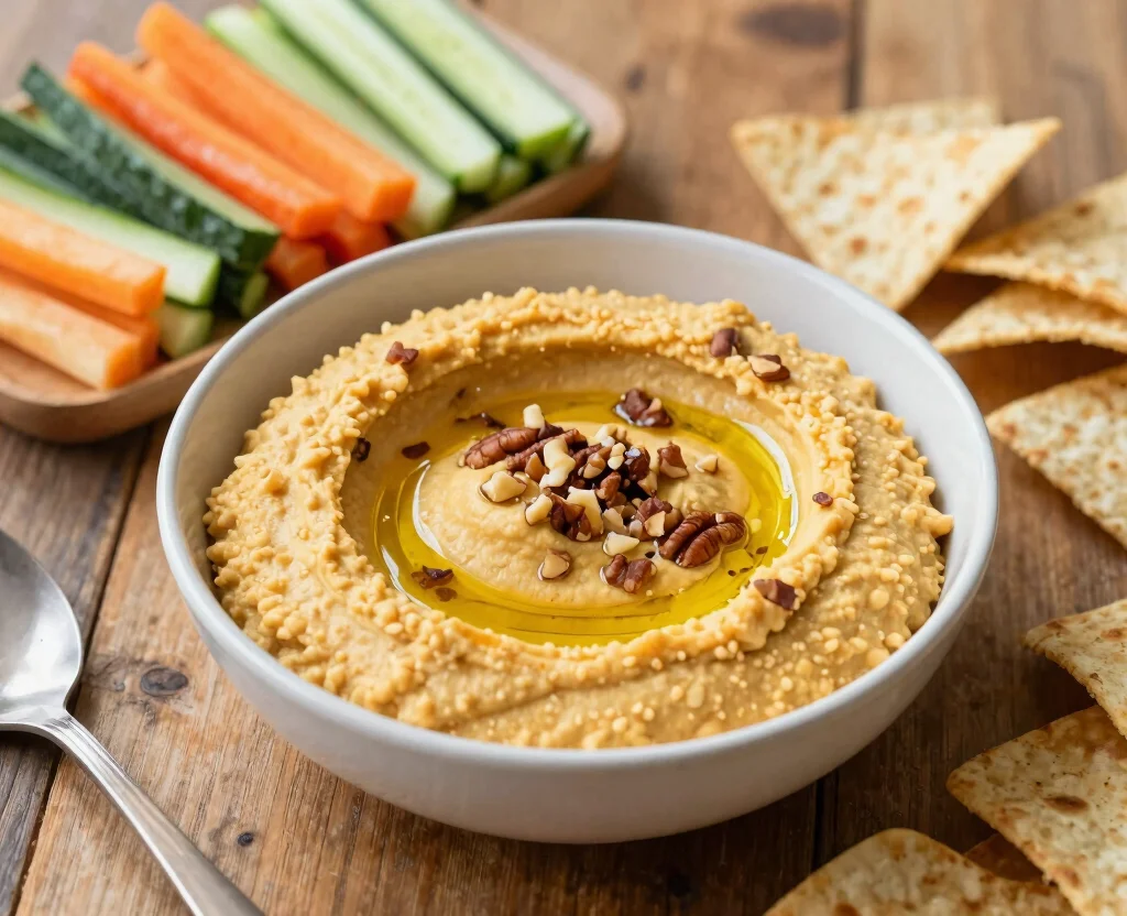 18 Vegetarian Appetizers for Party – Crowd-Pleasing - 9. Sweet Potato Hummus 1