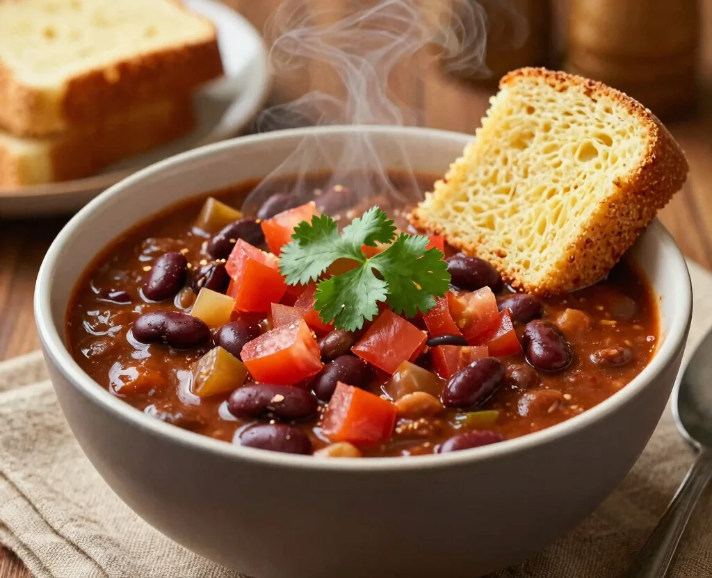 18 Whole Food Vegetarian Recipes – Natural & Nourishing - 15. Easy Vegan Chili 1