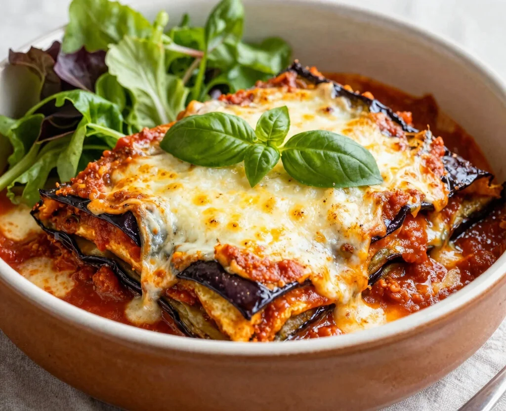 19 Clean Eating Recipes Vegetarian – Wholesome & Fresh - 10. Baked Eggplant Parmesan 1