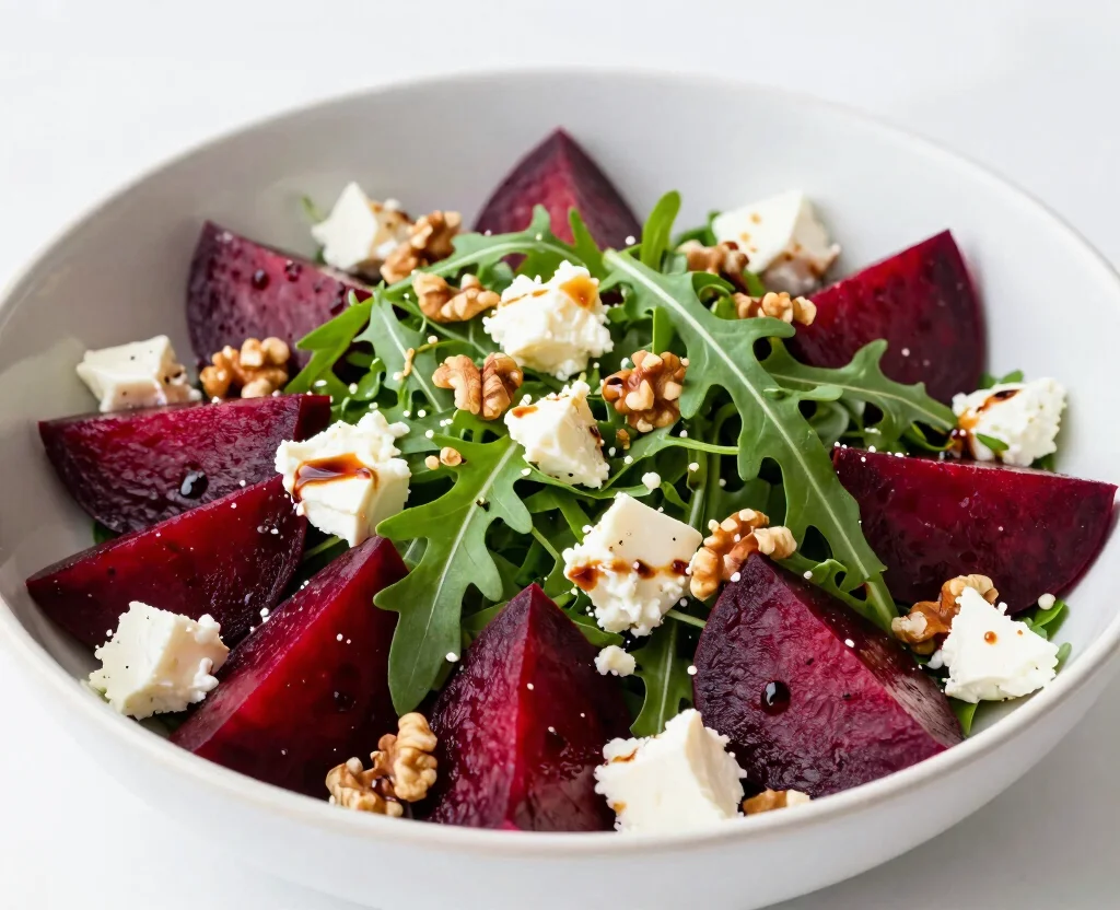 19 Clean Eating Recipes Vegetarian – Wholesome & Fresh - 15. Beetroot and Goat Cheese Salad 1