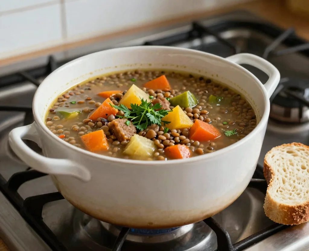 19 High Protein Vegetarian Recipes Meal Prep – Weekly Ideas - 10. Vegetable & Lentil Soup 1