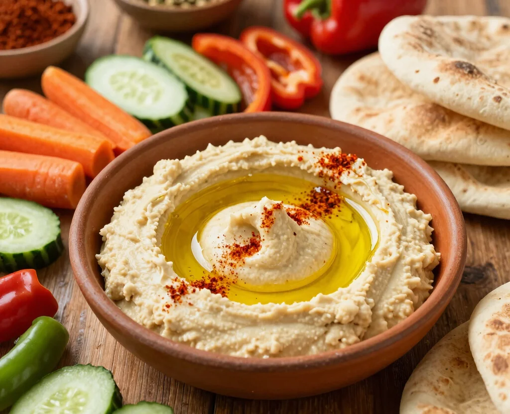 19 Middle Eastern Vegetarian Recipes – Exotic & Delicious - 4. Hummus – The Classic Dip 1