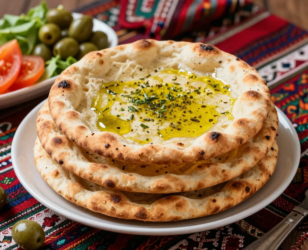 19 Middle Eastern Vegetarian Recipes – Exotic & Delicious - 7. Zaatar Manakish – Savory Flatbreads 1
