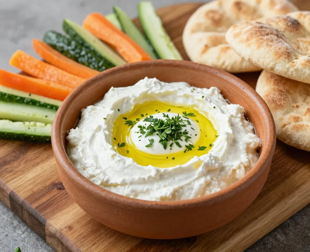 19 Middle Eastern Vegetarian Recipes – Exotic & Delicious - 9. Labneh – Creamy Yogurt Cheese 1