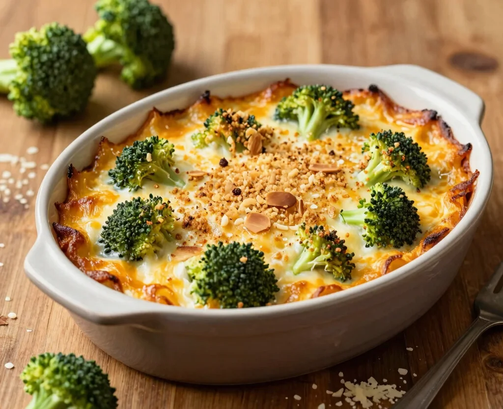 19 Vegetarian Keto Recipes – Low Carb & High Protein - 3. Cheesy Broccoli Casserole 1