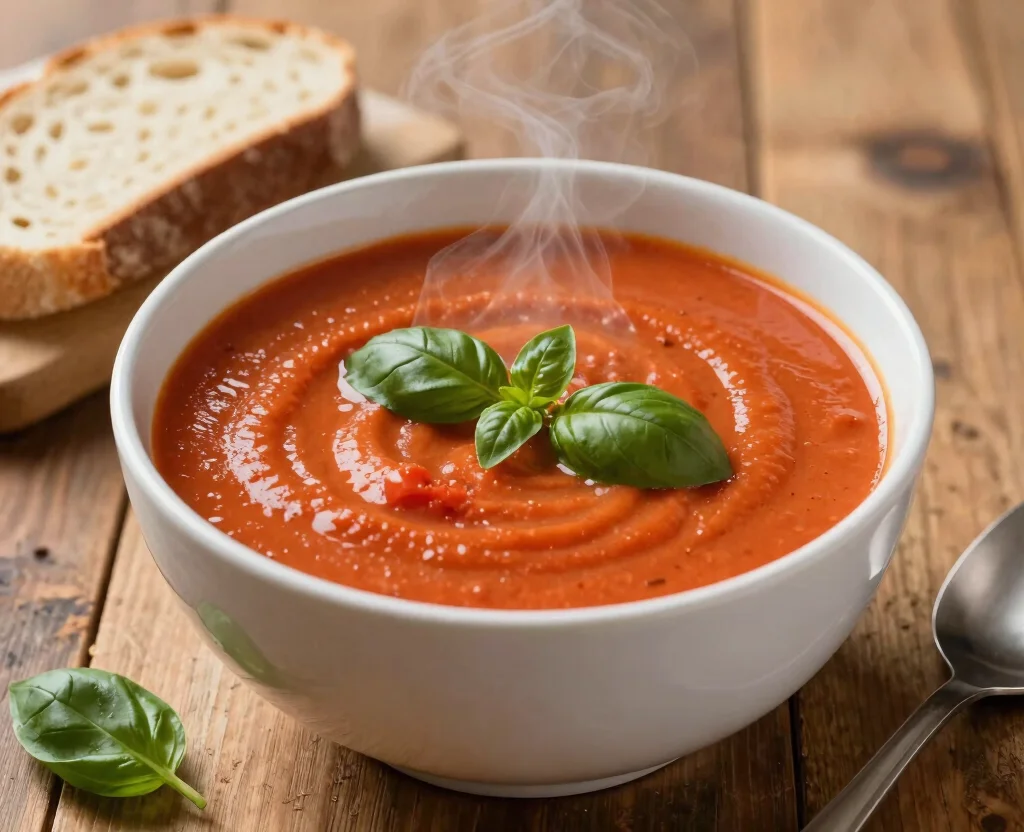 19 Vegetarian Keto Recipes – Low Carb & High Protein - 9. Creamy Tomato Basil Soup 1