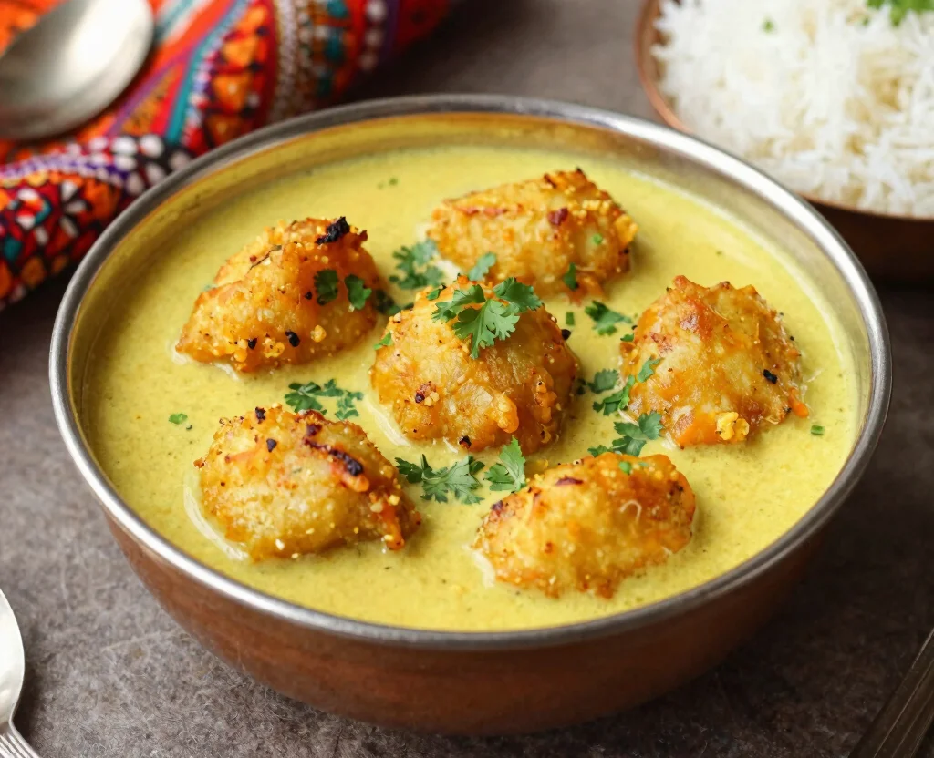 19 Vegetarian Recipes Dinner Indian – Classic & Contemporary - 13. Kadhi Pakora 1