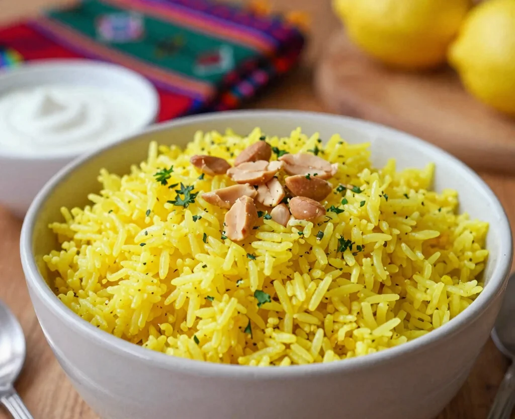 19 Vegetarian Recipes Dinner Indian – Classic & Contemporary - 18. Lemon Rice 1