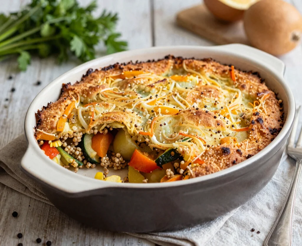 19 Vegetarian Sheet Pan Dinners – Minimal Cleanup - 10. Vegetable and Quinoa Bake 1