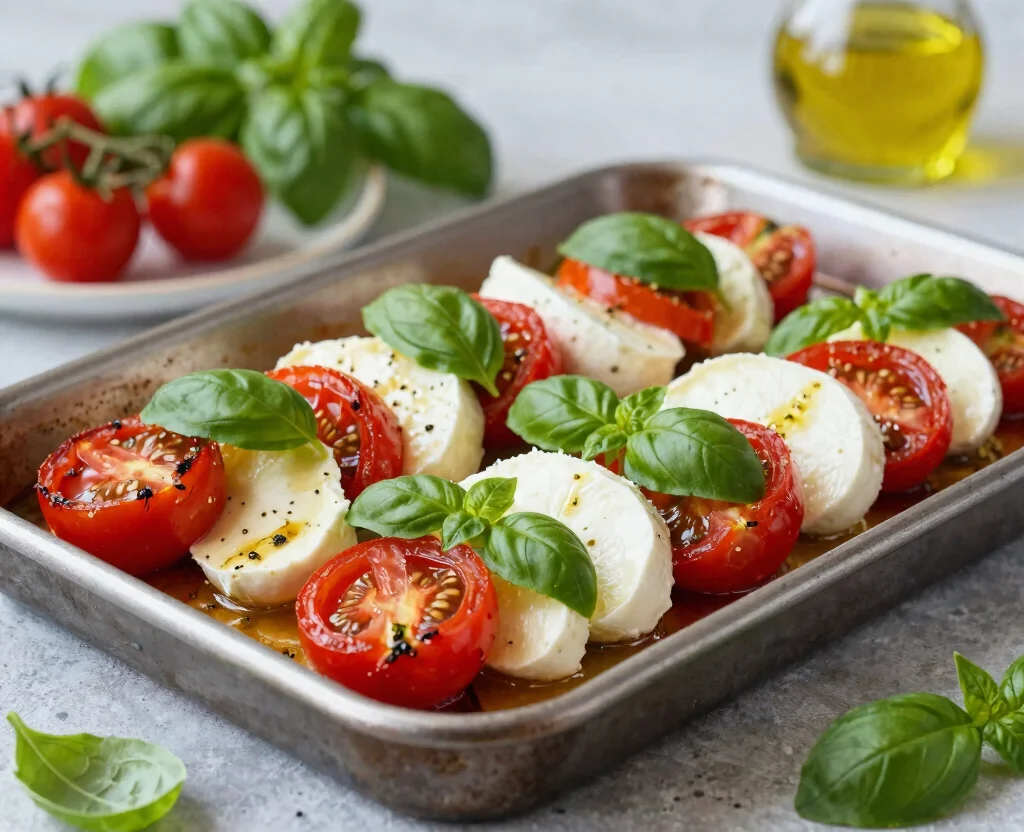 19 Vegetarian Sheet Pan Dinners – Minimal Cleanup - 11. Caprese Sheet Pan Dinner 1