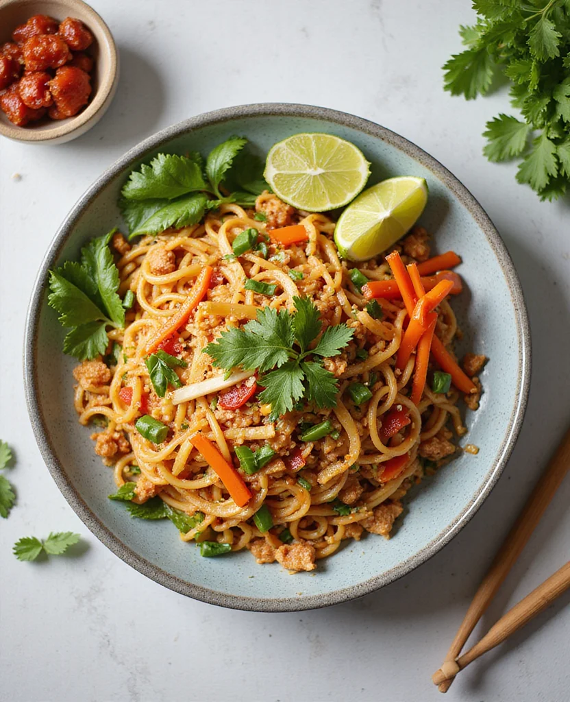 Pad Thai Recipe Vegetarian: Easy 20-Minute Takeout-Style - Step 5: Cook the Noodles 1