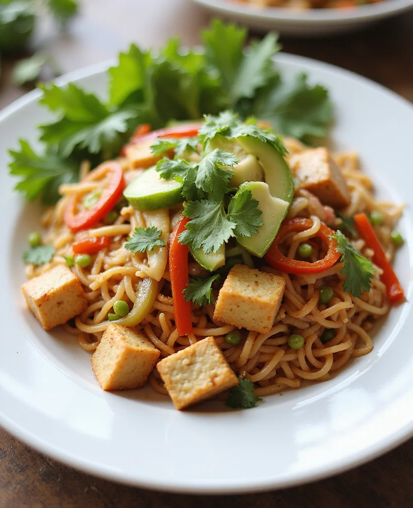 Pad Thai Recipe Vegetarian: Easy 20-Minute Takeout-Style - Step 7: Pour in the Sauce 1