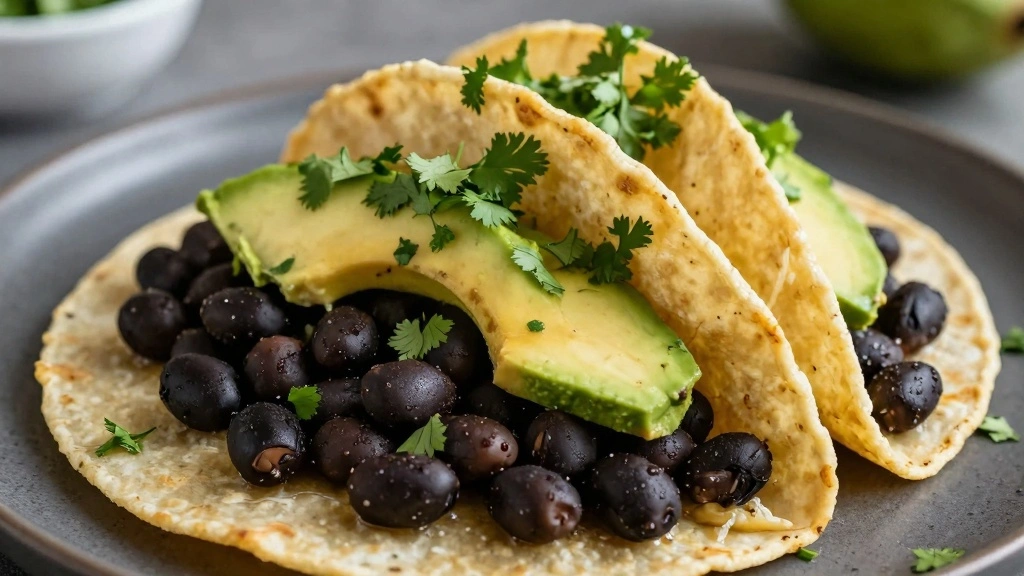 Vegetarian Tacos Recipes: Easy Black Bean Tacos (30-Minute Weeknight Meal) - Step 6: Assemble Tacos 1