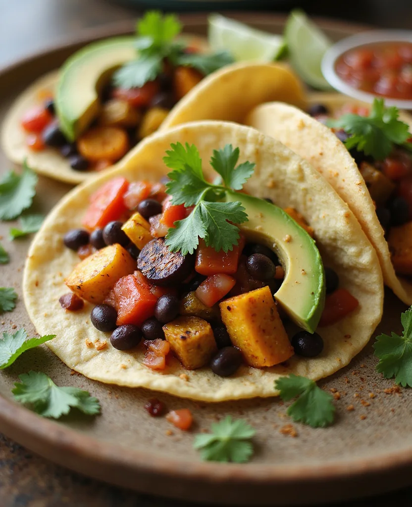 Vegetarian Tacos Recipes: Easy Black Bean Tacos (30-Minute Weeknight Meal) - Step 8: Enjoy the Meal 1