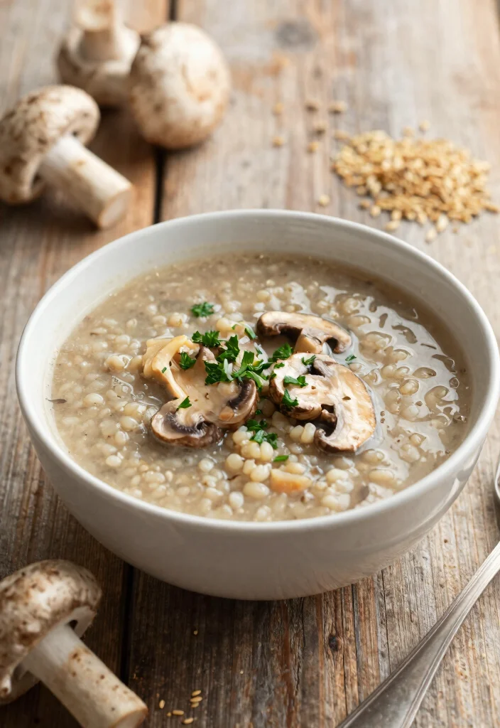16 Autumn Soup Recipes Perfect for Cozy Nights - 8. Mushroom & Barley Soup 1