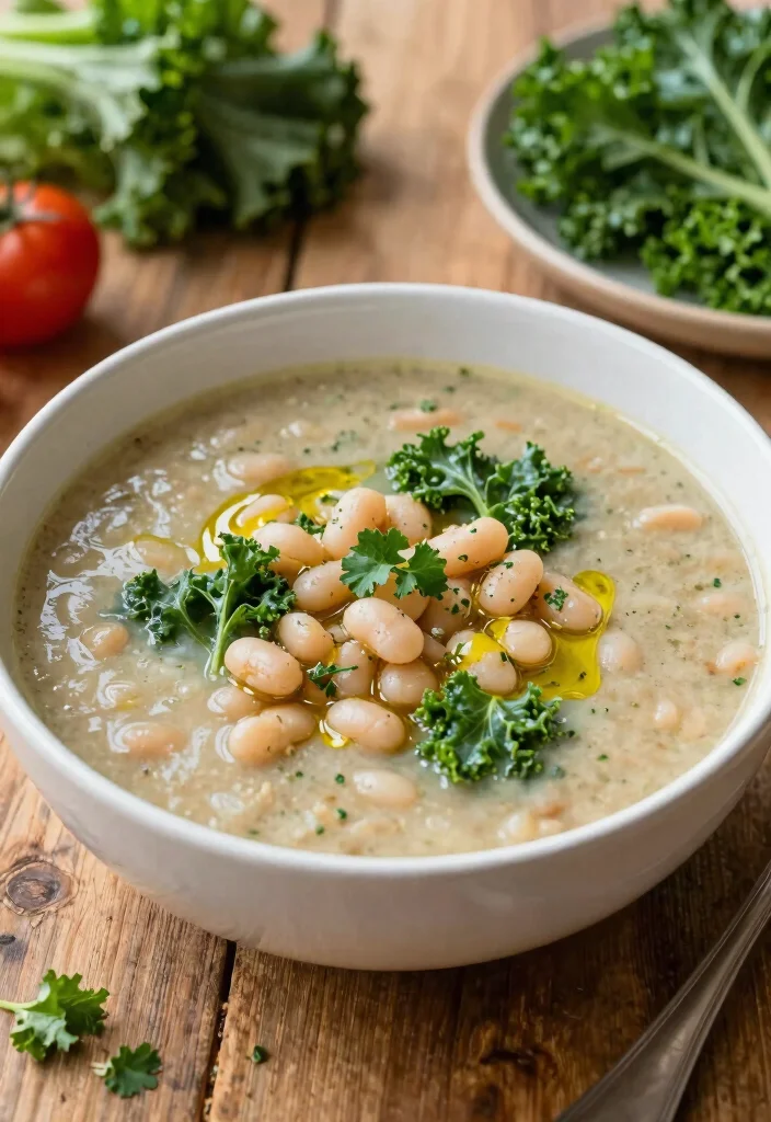 16 Bean Soup Recipes That Are Filling and Budget-Friendly - 10. Italian White Bean and Kale Soup 1