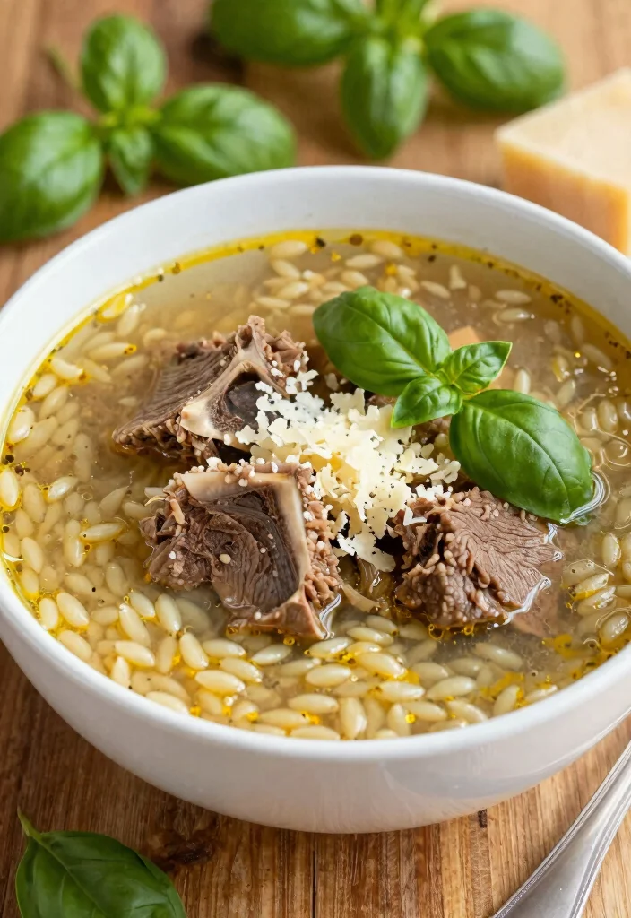 16 Beef Bone Broth Soup Recipes for Healing and Nutrition - 4. Italian Beef Bone Broth Soup with Orzo 1