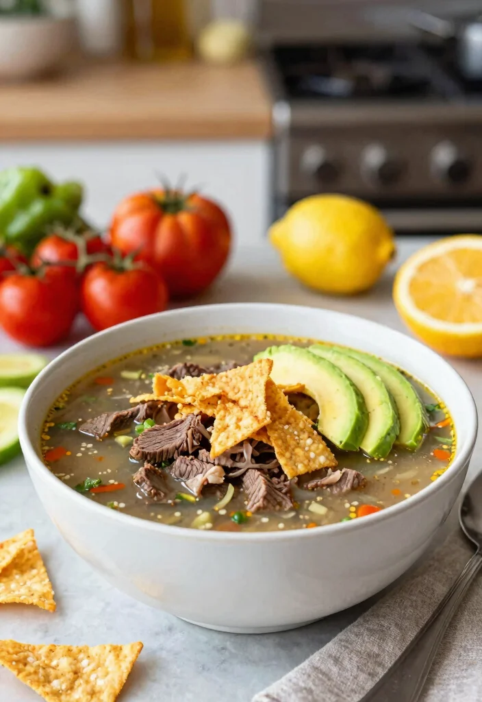 16 Beef Bone Broth Soup Recipes for Healing and Nutrition - 9. Beef Bone Broth Tortilla Soup 1