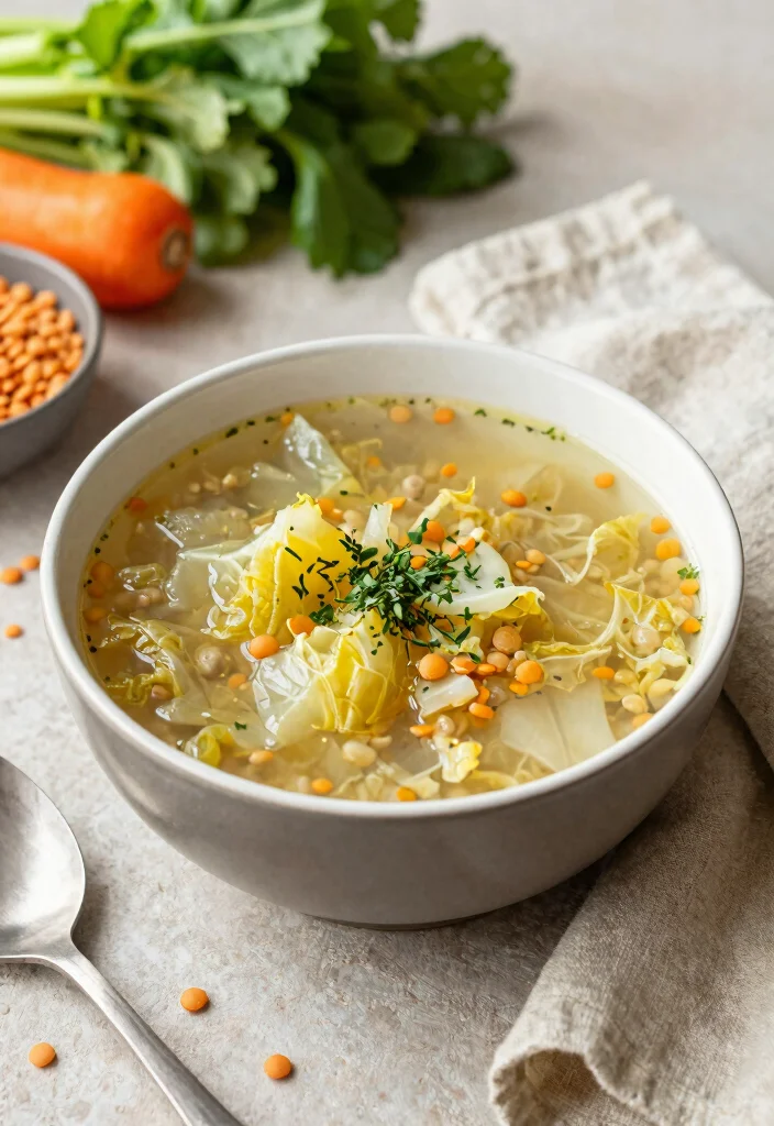 16 Cabbage Soup Recipes That Are Hearty and Budget-Friendly - 8. Cabbage and Lentil Soup 1