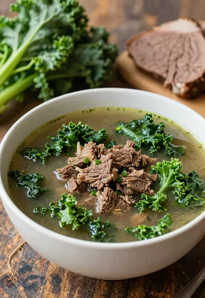 16 Carnivore Soup Recipes for a Simple Meat-Based Diet - 15. Beef and Kale Soup 1