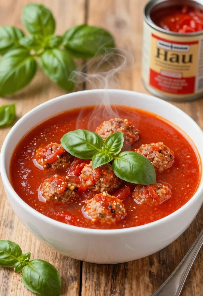 16 Carnivore Soup Recipes for a Simple Meat-Based Diet - 7. Tomato Basil Meatball Soup 1