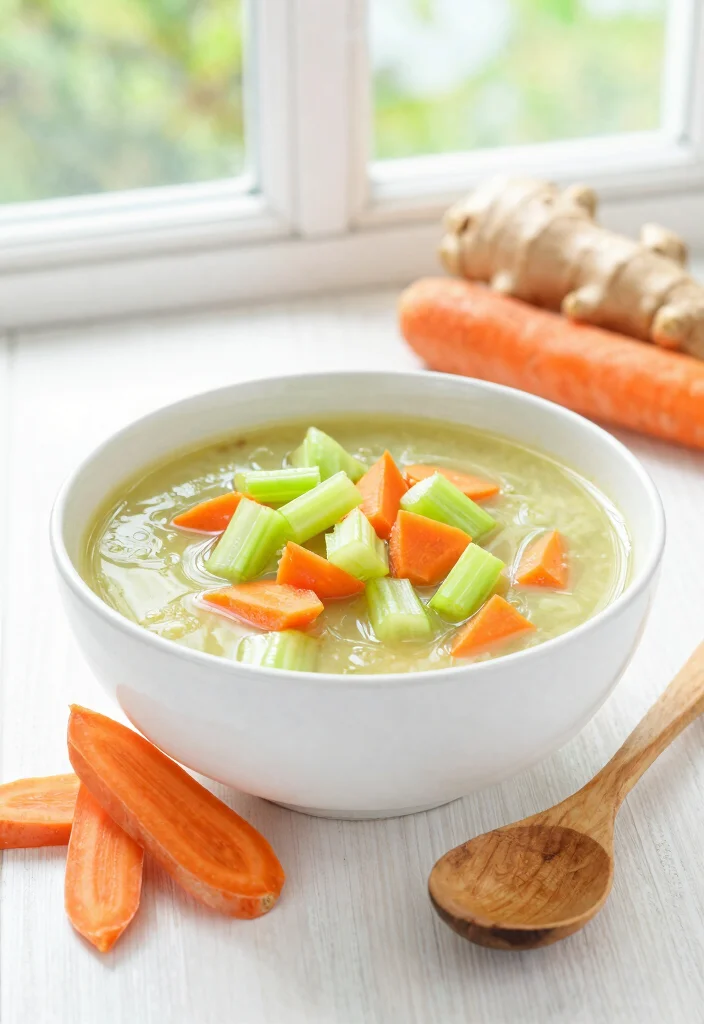 16 Celery Soup Recipes That Are Light but Flavorful - 3. Celery and Carrot Ginger Soup 1