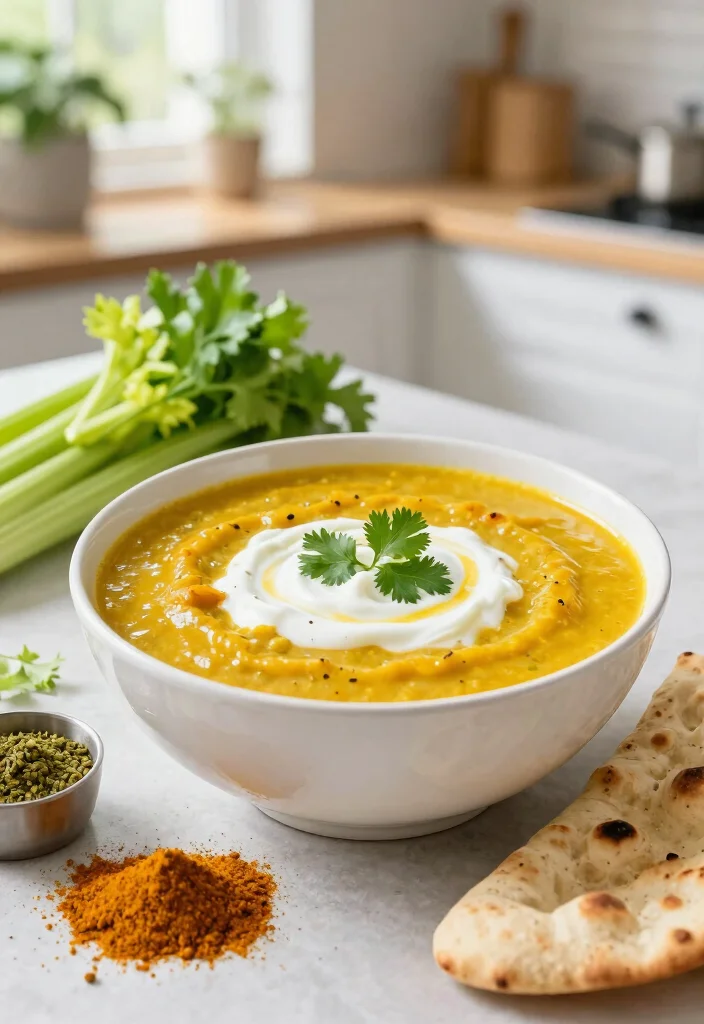 16 Celery Soup Recipes That Are Light but Flavorful - 4. Curried Celery Soup 1