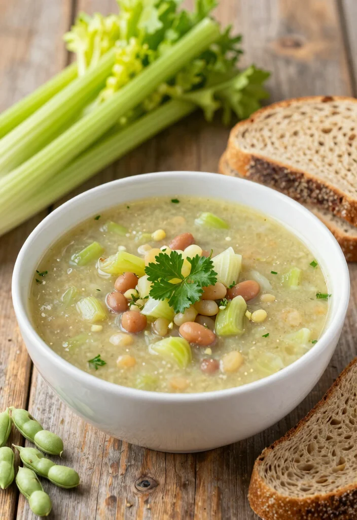 16 Celery Soup Recipes That Are Light but Flavorful - 9. Celery and Bean Soup 1