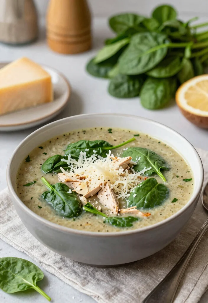 16 Chicken Thigh Soup Recipes That Are Rich and Juicy - 4. Italian Chicken Thigh Soup with Spinach 1