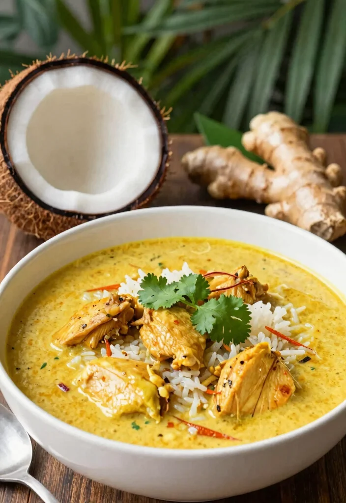 16 Chicken and Rice Soup Recipes for Easy Comfort Food - 4. Coconut Curry Chicken and Rice Soup 1