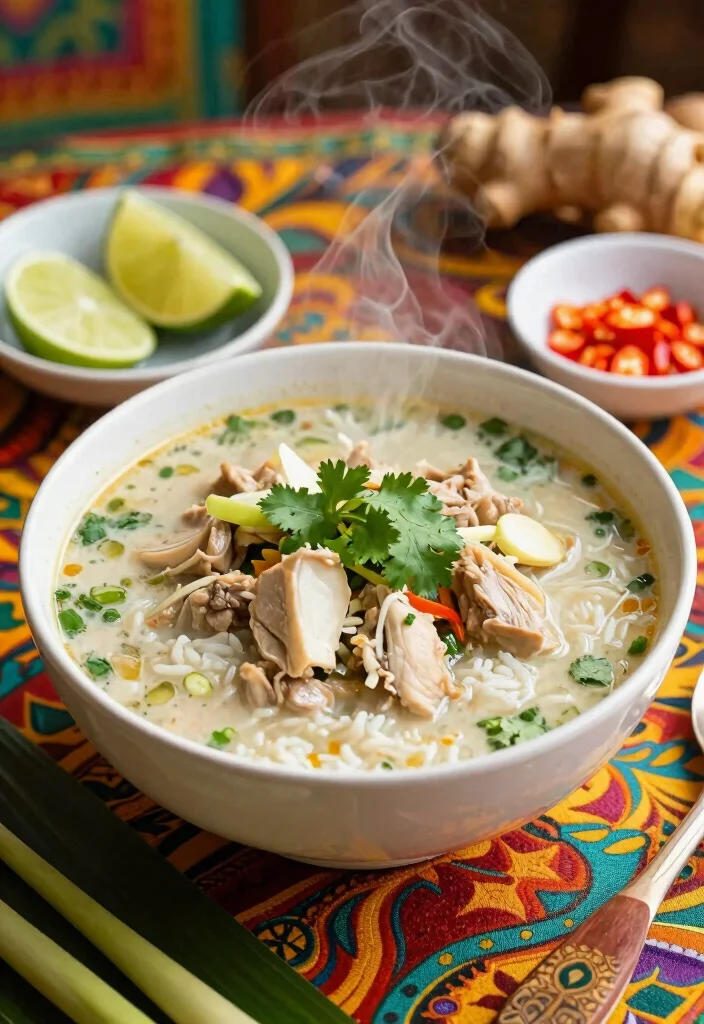 16 Chicken and Rice Soup Recipes for Easy Comfort Food - 8. Thai Ginger Chicken and Rice Soup 1