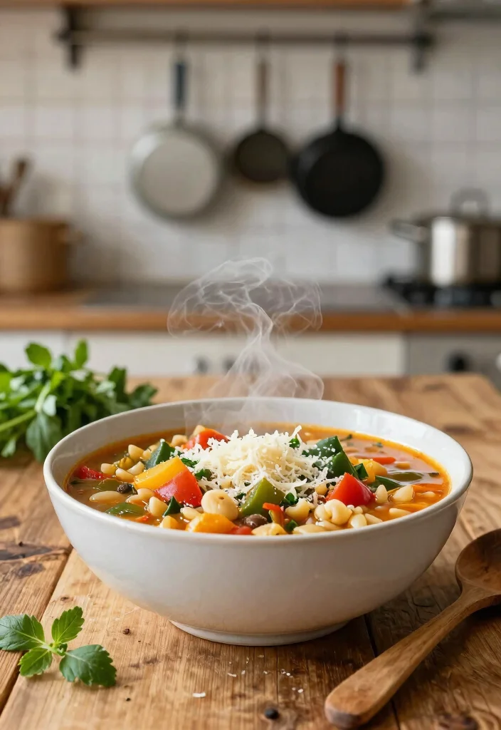 16 Pasta Soup Recipes That Are Cozy and Filling - 1. Hearty Minestrone with Whole Wheat Pasta 1