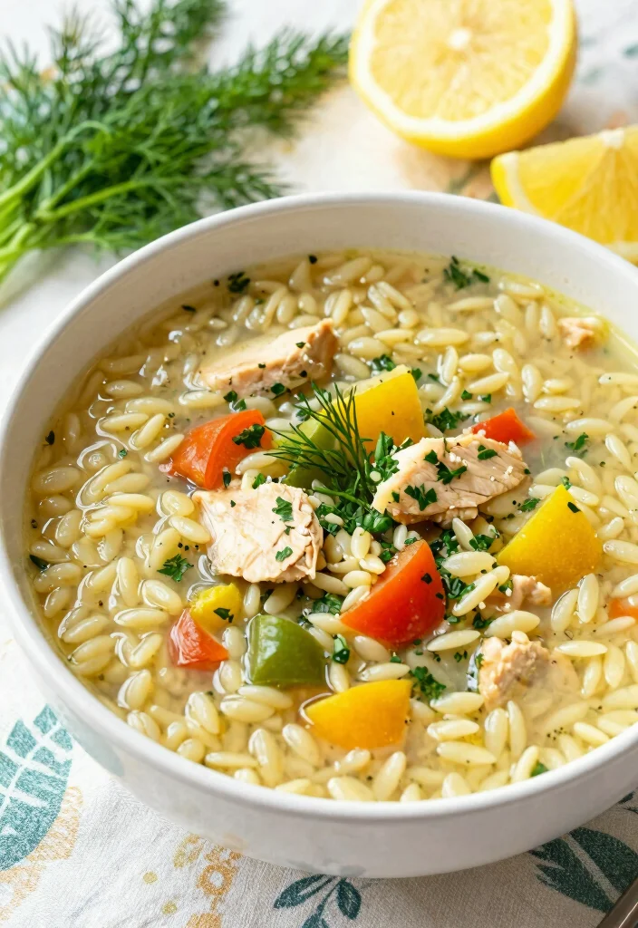 16 Rotisserie Chicken Soup Recipes Using Store-Bought Chicken - 3. Lemon Chicken Orzo Soup 1