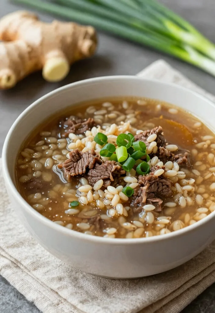 16 Slow Cooker Beef Barley Soup Recipes for Comfort Meals - 6. Savory Asian Beef Barley Soup 1